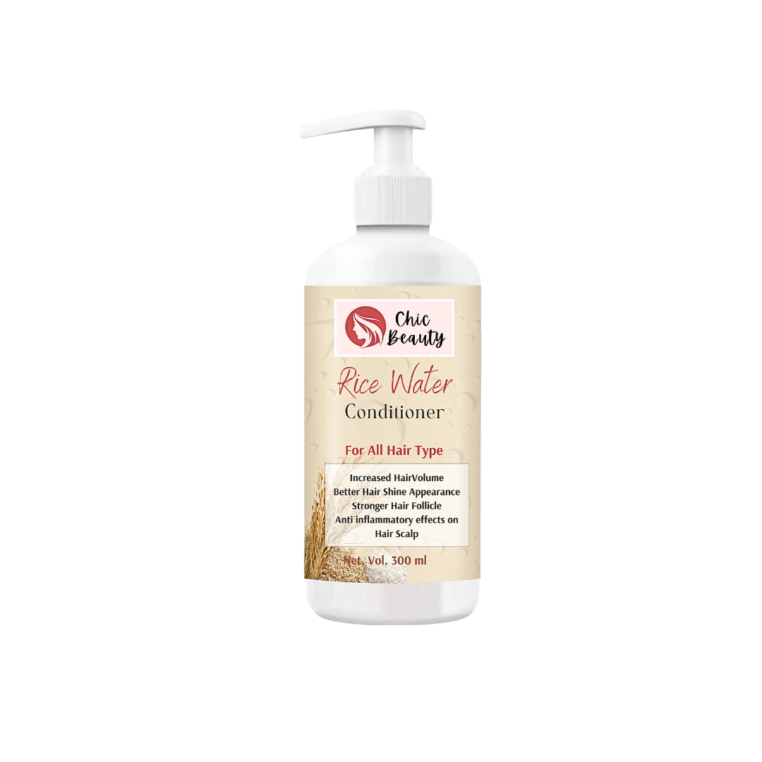 Chic Beauty Rice Water Conditioner 300ml Reduces Hair Fall & Promotes Healthy Hair Growth