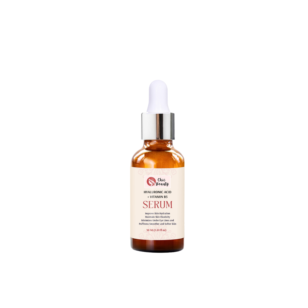 Chic Beauty Hyaluronic Acid + Vitamin B5 Serum 30ml Ultimate Hydrating, Glow, Wrinkle & Fines Lines - Chic Beauty