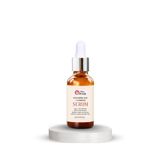 Chic Beauty Hyaluronic Acid + Vitamin B5 Serum 30ml Ultimate Hydrating, Glow, Wrinkle & Fines Lines - Chic Beauty