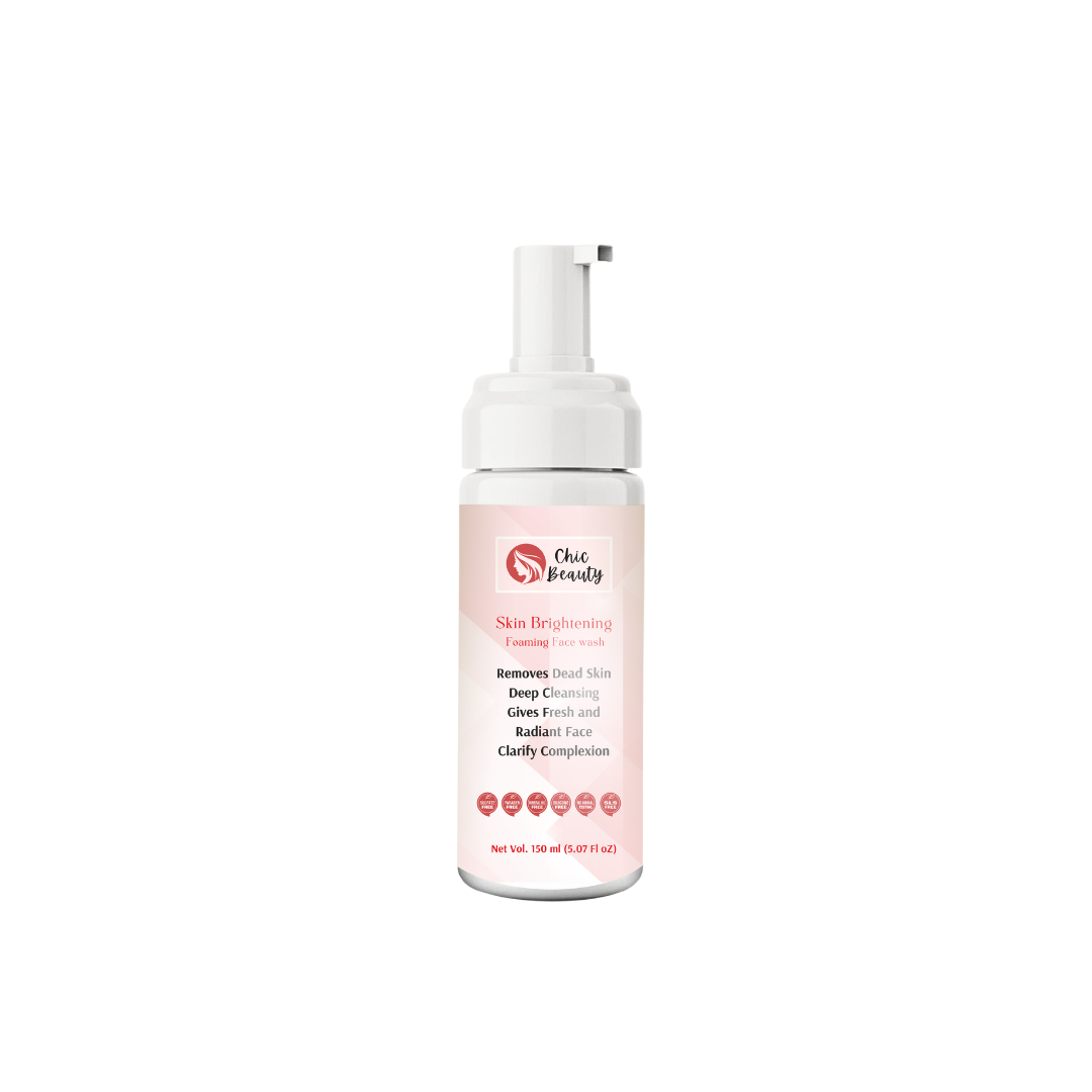 Chic Beauty Skin Brightening Foaming Face Wash 150ml Skin Brightening, Oil Control, Anti-acne & Pimples. - Chic Beauty
