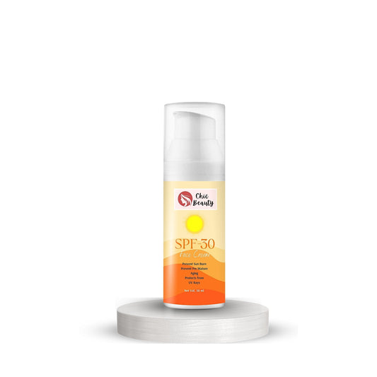 Chic Beauty SPF-30 Face Cream 50ml Prevent Sunburn, Premature Aging & Protect UV Radiation - Chic Beauty