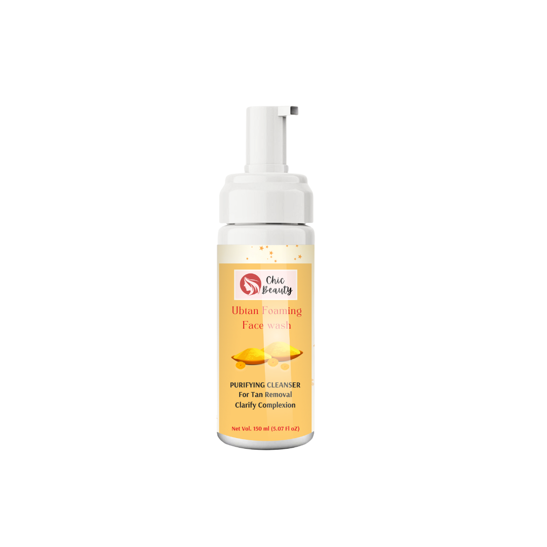 Chic Beauty Ubtan Foaming Face Wash 150ml Deep cleansing, Soothing & Calming Skin - Chic Beauty