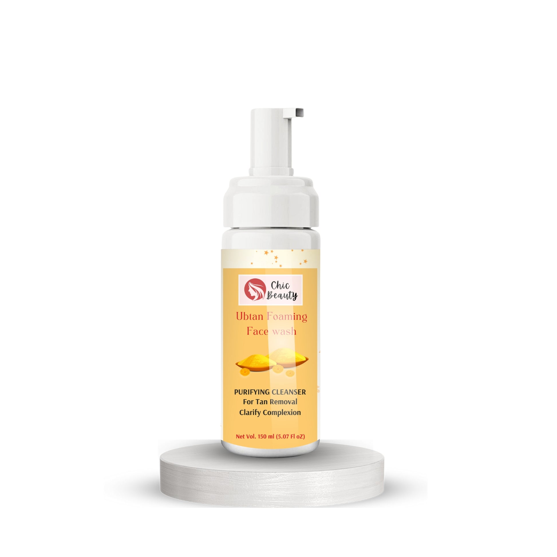 Chic Beauty Ubtan Foaming Face Wash 150ml Deep cleansing, Soothing & Calming Skin - Chic Beauty