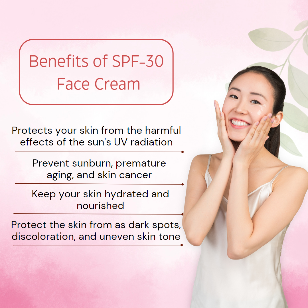Chic Beauty SPF-30 Face Cream 50ml Prevent Sunburn, Premature Aging & Protect UV Radiation - Chic Beauty