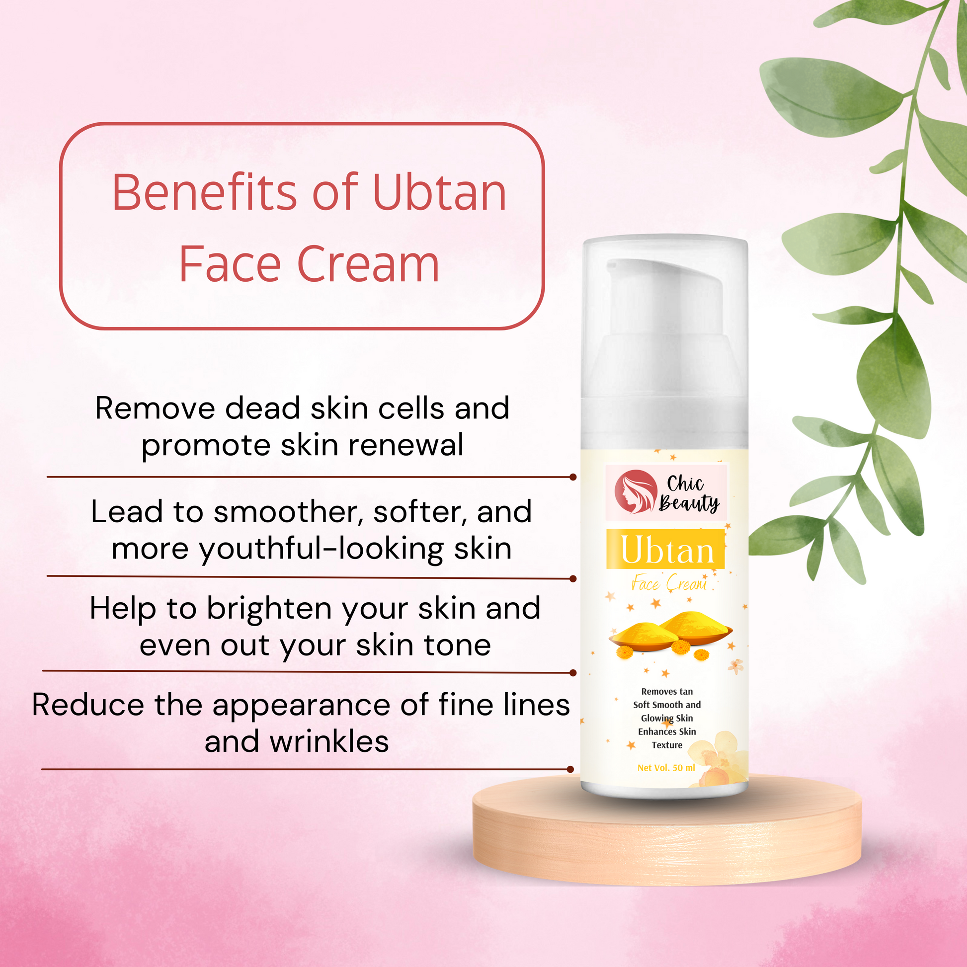 Benefits of Ubtan Face Cream 50ml